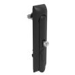 SOUTHCO Swinghandle Latch, Large Size - 150 mm (5.9 in), With Padlock Hasp, Use with Linear Actuator or as Single Point Latch, Non-Locking with detent, Non-Sealed, Zinc Alloy, Powder Coated, Black [H3-60-420-050]