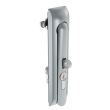 SOUTHCO Swinghandle Latch, Large Size - 150 mm (5.9 in), With Padlock Hasp, Use with Linear Actuator or as Single Point Latch, CH 751 Key DIN, Non-Sealed, Zinc Alloy, Satin Chrome Plated [H3-60-421-044]