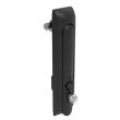 SOUTHCO Swinghandle Latch, Large Size - 150 mm (5.9 in), With Padlock Hasp, Use with Linear Actuator or as Single Point Latch, Bellcore 216 Key, Non-Sealed, Zinc Alloy, Powder Coated, Black [H3-60-442-050]