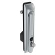 SOUTHCO Swinghandle Latch, Large Size - 150 mm (5.9 in), With Padlock Hasp, Use with Linear Actuator or as Single Point Latch, 8 mm Triangle, Sealed, Zinc Alloy, Satin Chrome Plated [H3-60-447-144]