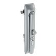 SOUTHCO Swinghandle Latch, Large Size - 150 mm (5.9 in), With Padlock Hasp, Use with Linear Actuator or as Single Point Latch, 5 mm Double Bit DIN, Non-Sealed, Zinc Alloy, Satin Chrome Plated [H3-60-471-044]
