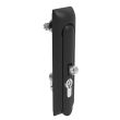 SOUTHCO Swinghandle Latch, Large Size - 150 mm (5.9 in), With Padlock Hasp, Use with Linear Actuator or as Single Point Latch, 5 mm Double Bit DIN, Non-Sealed, Zinc Alloy, Powder Coated, Black [H3-60-471-050]