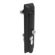 SOUTHCO Swinghandle Latch, Large Size - 150 mm (5.9 in), With Padlock Hasp, Use with Linear Actuator or as Single Point Latch, Bellcore 216 Key DIN, Non-Sealed, Zinc Alloy, Powder Coated, Black [H3-60-472-050]