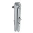 SOUTHCO Swinghandle Latch, Large Size - 150 mm (5.9 in), With Padlock Hasp, Use with Linear Actuator or as Single Point Latch, 8 mm Triangle DIN, Non-Sealed, Zinc Alloy, Satin Chrome Plated [H3-60-477-044]