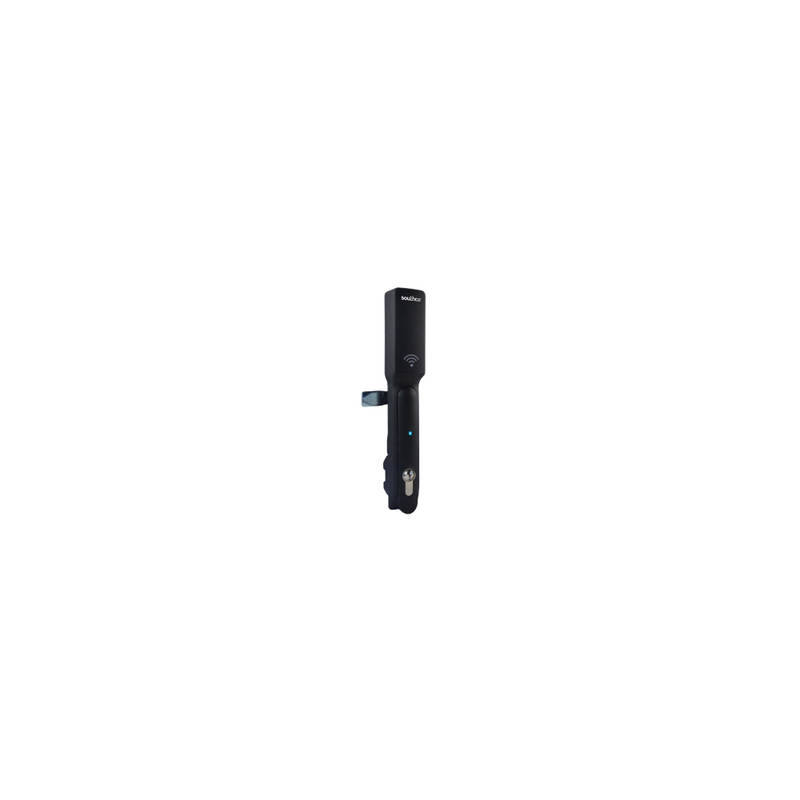 SOUTHCO Electronic Locking Swinghandle, HID® iCLASS Card Reader, Weigand Output, CH 751 Key DIN Lock, Glass Filled Nylon, Black [H3-EM-65-200]