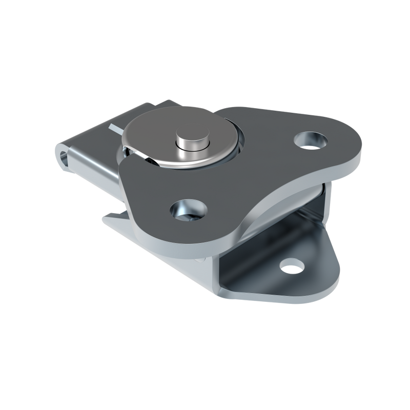 SOUTHCO Link Lock Draw Latch, Small Size, Riveted, Kick-out Sping, Stainless Steel, Natural [K3-1887-52]