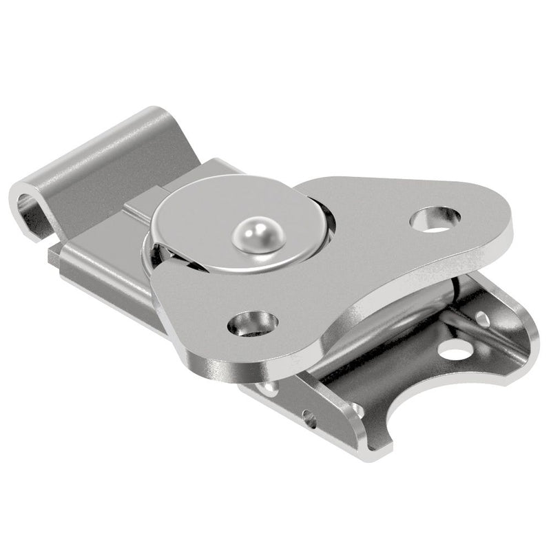 SOUTHCO Link Lock Draw Latch, Small Size, Riveted, Steel, Bright [K3-2694-07]