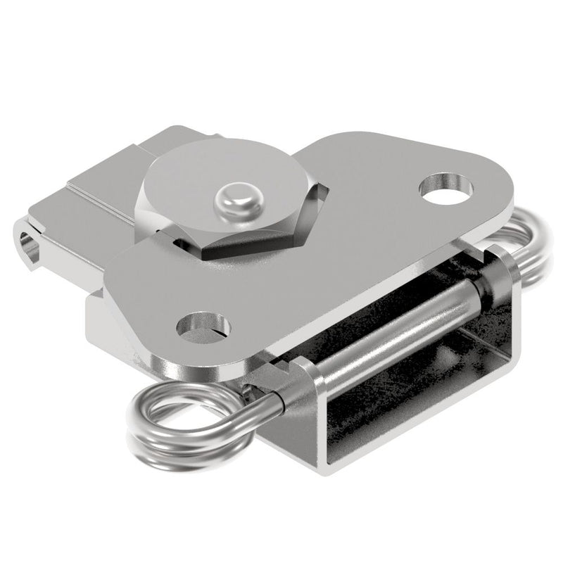 SOUTHCO Link Lock Draw Latch, Medium Size, Spring Loaded, Steel, Bright [K4-2359-07]