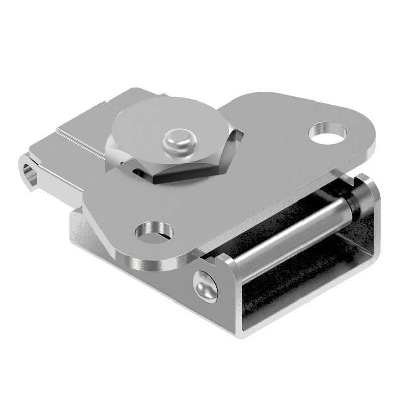 SOUTHCO Link Lock Draw Latch, Medium Size, Riveted, Steel, Bright [K4-2714-07]