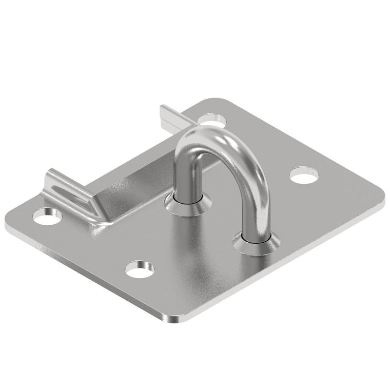 SOUTHCO Link Lock Draw Latch, Large Size, Keeper, Steel, Bright [K5-1736-07]