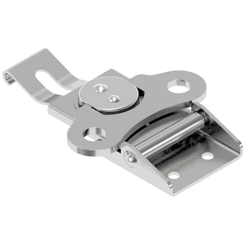 SOUTHCO Link Lock Draw Latch, Large Size, Riveted, Steel, Bright [K5-1993-07]