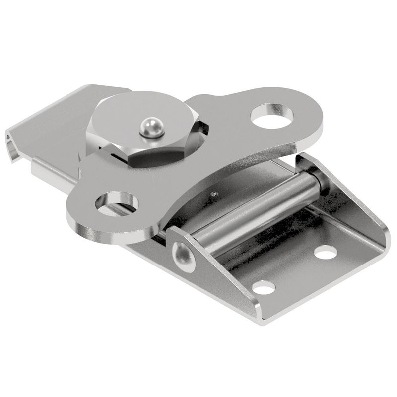 SOUTHCO Link Lock Draw Latch, Large Size, Riveted, Steel, Bright [K5-2812-07]
