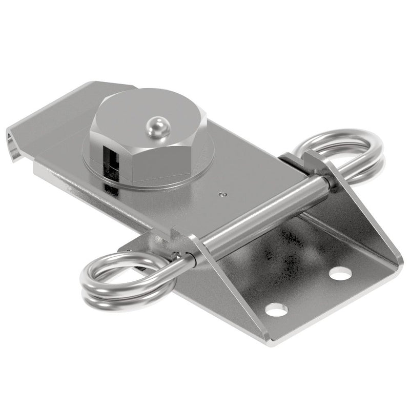 SOUTHCO Link Lock Draw Latch, Large Size, Spring Loaded, Steel, Bright [K5-2819-07]
