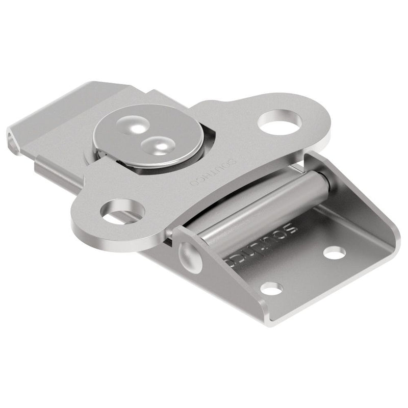 SOUTHCO Link Lock Draw Latch, Large Size, Riveted, Steel, Bright [K5-2857-07]