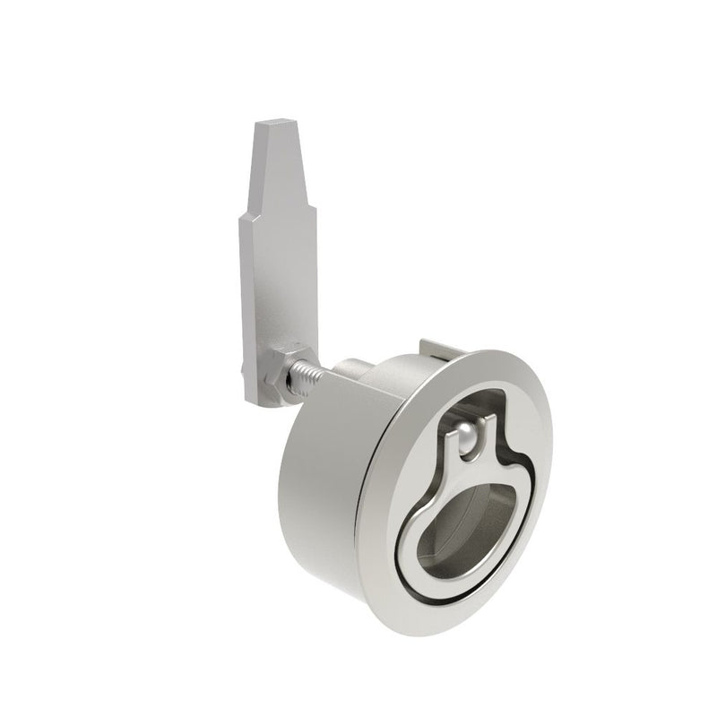SOUTHCO Compression Latch, Medium Size, No Restriction, 2 - 12mm (.075 - . 475 in) Door thickness, 39 - 52mm (2.01 - 2.52 in) Grip, 316 Stainless Steel, Electropolished [M1-20-31-68]
