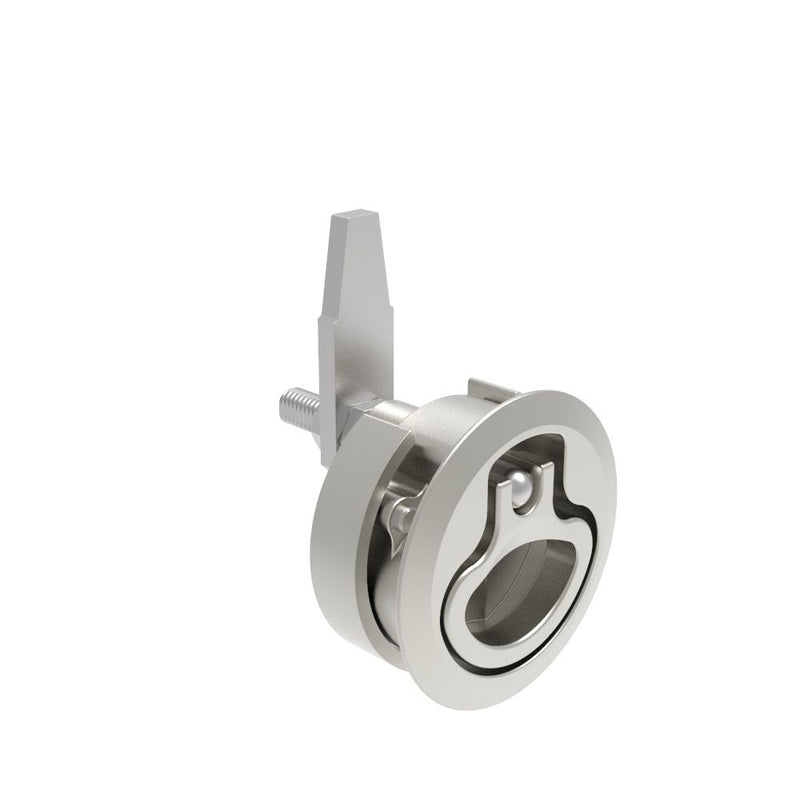 SOUTHCO Compression Latch, Medium Size, No Restriction, 12 - 22.5mm (.475 - . 885 in) Door thickness, 39 - 52mm (2.01 - 2.52 in) Grip, 316 Stainless Steel, Electropolished [M1-20-32-38]