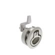 SOUTHCO Compression Latch, Medium Size, No Restriction, 12 - 22.5mm (.475 - . 885 in) Door thickness, 21 - 28mm or 63 -76mm (.83 - 1.10 in or 2.48 - 3.00 in) Grip, 316 Stainless Steel, Electropolished [M1-20-32-58]