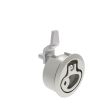 SOUTHCO Compression Latch, Medium Size, Locking, 2 - 12mm (.075 - . 475 in) Door thickness, 27 - 40mm or 51 -64mm (1.06 - 1.57 in or 2.00 - 2.52 in) Grip, 316 Stainless Steel, Electropolished [M1-20-81-48]