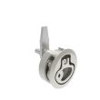 SOUTHCO Compression Latch, Medium Size, Locking, 12 - 22.5mm (.475 - . 885 in) Door thickness, 39 - 52mm (2.01 - 2.52 in) Grip, 316 Stainless Steel, Electropolished [M1-20-82-38]