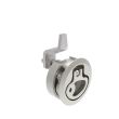 SOUTHCO Compression Latch, Medium Size, Locking, 12 - 22.5mm (.475 - . 885 in) Door thickness, 21 - 28mm or 63 -76mm (.83 - 1.10 in or 2.48 - 3.00 in) Grip, 316 Stainless Steel, Electropolished [M1-20-82-58]