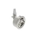 SOUTHCO Compression Latch, Medium Size, Key Locking, 2 - 12mm (.075 - . 475 in) Door thickness, 39 - 52mm (2.01 - 2.52 in) Grip, 316 Stainless Steel, Electropolished [M1-20-91-38]
