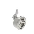 SOUTHCO Compression Latch, Medium Size, Key Locking, 2 - 12mm (.075 - . 475 in) Door thickness, 27 - 40mm or 51 -64mm (1.06 - 1.57 in or 2.00 - 2.52 in) Grip, 316 Stainless Steel, Electropolished [M1-20-91-48]