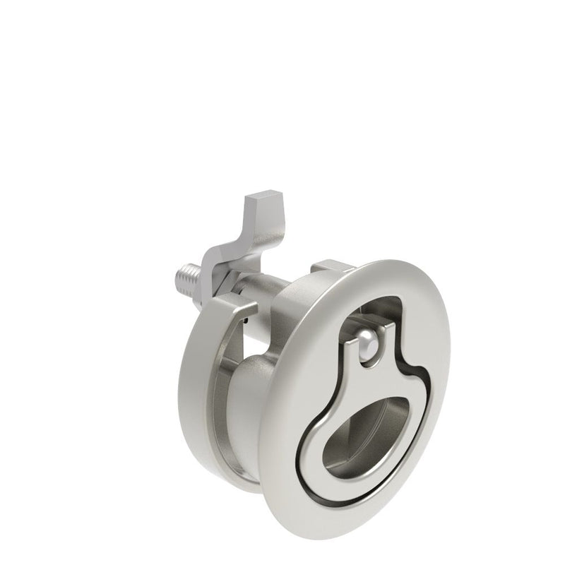 SOUTHCO Compression Latch, Large Size, No Restriction, 12 - 22.5mm (.475 - . 885 in) Door thickness, 34 - 48mm or 60 -75mm (1.34 - 1.89 in or 2.36 - 2.95 in) Grip, 316 Stainless Steel, Electropolished [M1-25-32-48]