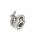 SOUTHCO Compression Latch, Large Size, No Restriction, 12 - 22.5mm (.475 - . 885 in) Door thickness, 34 - 48mm or 60 -75mm (1.34 - 1.89 in or 2.36 - 2.95 in) Grip, 316 Stainless Steel, Electropolished [M1-25-32-48]