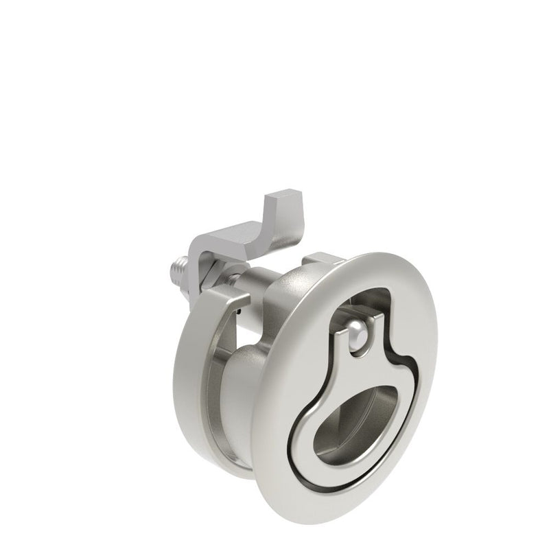 SOUTHCO Compression Latch, Large Size, No Restriction, 12 - 22.5mm (.475 - . 885 in) Door thickness, 23.5 - 35mm or 74 -88mm (.92 - 1.38 in or 2.91 - 3.47 in) Grip, 316 Stainless Steel, Electropolished [M1-25-32-58]