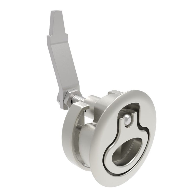 SOUTHCO Compression Latch, Large Size, No Restriction, 12 - 22.5mm (.475 - . 885 in) Door thickness, 34 - 48mm or 60 -75mm (1.34 - 1.89 in or 2.36 - 2.95 in) Grip, 316 Stainless Steel, Electropolished [M1-25-32-78]