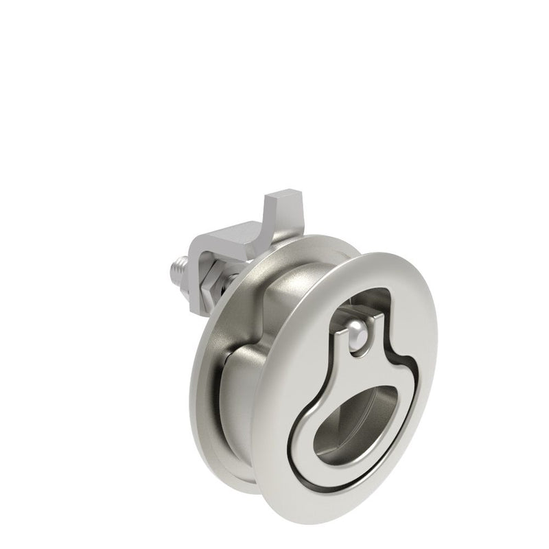 SOUTHCO Compression Latch, Large Size, No Restriction, 18.5 - 29mm (.073 - 1.14 in) Door thickness, 23.5 - 35mm or 74 -88mm (.92 - 1.38 in or 2.91 - 3.47 in) Grip, 316 Stainless Steel, Electropolished [M1-25-33-58]