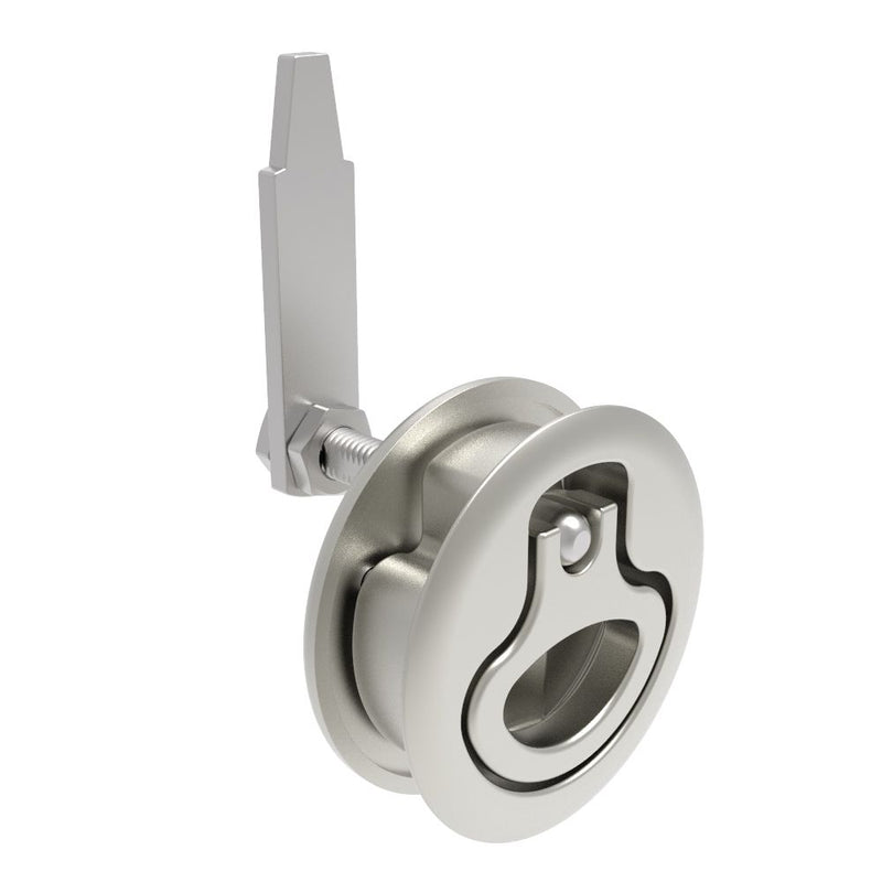 SOUTHCO Compression Latch, Large Size, No Restriction, 18.5 - 29mm (.073 - 1.14 in) Door thickness, 47 - 61mm (1.85 - 2.40 in) Grip, 316 Stainless Steel, Electropolished [M1-25-33-68]