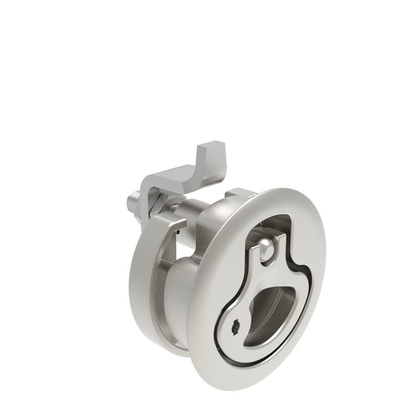 SOUTHCO Compression Latch, Large Size, Locking, 12 - 22.5mm (.475 - . 885 in) Door thickness, 23.5 - 35mm or 74 -88mm (.92 - 1.38 in or 2.91 - 3.47 in) Grip, 316 Stainless Steel, Electropolished [M1-25-82-58]