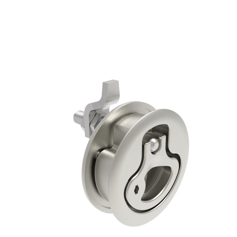 SOUTHCO Compression Latch, Large Size, Locking, 18.5 - 29mm (.073 - 1.14 in) Door thickness, 34 - 48mm or 60 -75mm (1.34 - 1.89 in or 2.36 - 2.95 in) Grip, 316 Stainless Steel, Electropolished [M1-25-83-48]