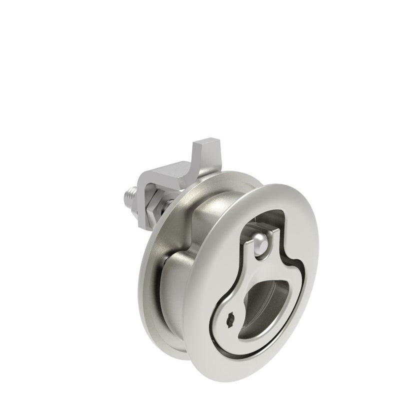 SOUTHCO Compression Latch, Large Size, Locking, 18.5 - 29mm (.073 - 1.14 in) Door thickness, 23.5 - 35mm or 74 -88mm (.92 - 1.38 in or 2.91 - 3.47 in) Grip, 316 Stainless Steel, Electropolished [M1-25-83-58]