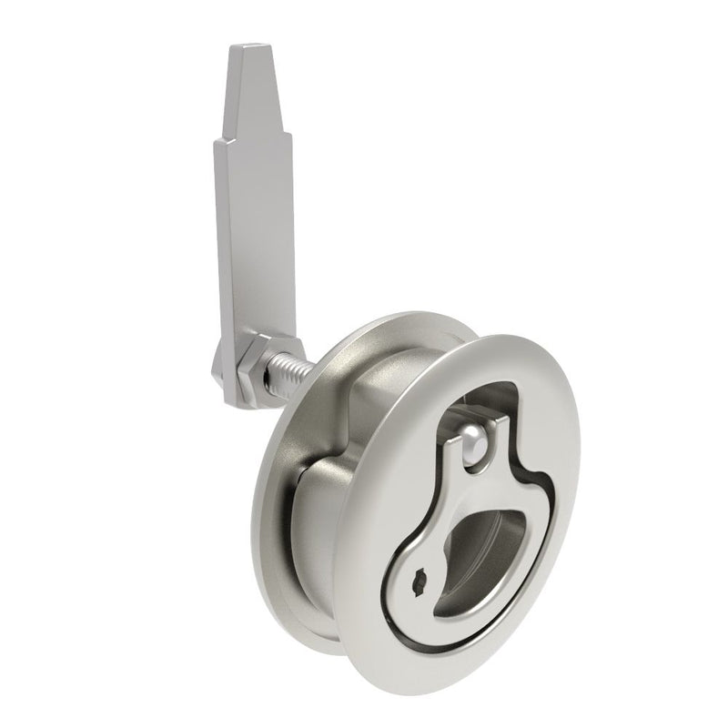 SOUTHCO Compression Latch, Large Size, Locking, 18.5 - 29mm (.073 - 1.14 in) Door thickness, 47 - 61mm (1.85 - 2.40 in) Grip, 316 Stainless Steel, Electropolished [M1-25-83-68]