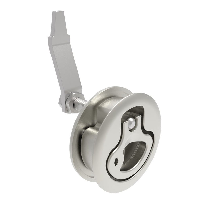 SOUTHCO Compression Latch, Large Size, Locking, 18.5 - 29mm (.073 - 1.14 in) Door thickness, 34 - 48mm or 60 -75mm (1.34 - 1.89 in or 2.36 - 2.95 in) Grip, 316 Stainless Steel, Electropolished [M1-25-83-78]