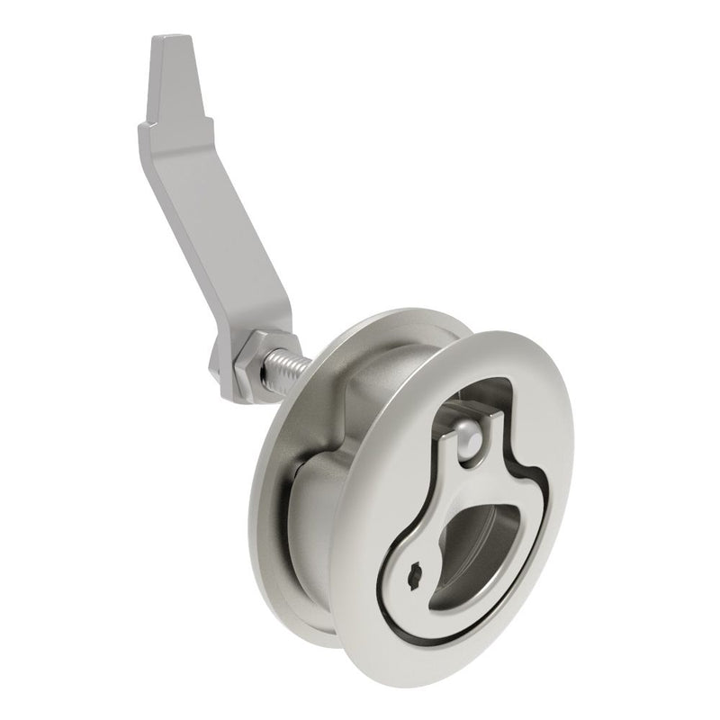 SOUTHCO Compression Latch, Large Size, Locking, 18.5 - 29mm (.073 - 1.14 in) Door thickness, 23.5 - 35mm or 74 -88mm (.92 - 1.38 in or 2.91 - 3.47 in) Grip, 316 Stainless Steel, Electropolished [M1-25-83-88]