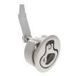SOUTHCO Compression Latch, Large Size, Key Locking, 2 - 12mm (.075 - . 475 in) Door thickness, 34 - 48mm or 60 -75mm (1.34 - 1.89 in or 2.36 - 2.95 in) Grip, 316 Stainless Steel, Electropolished [M1-25-91-78]