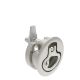 SOUTHCO Compression Latch, Large Size, Key Locking, 12 - 22.5mm (.475 - . 885 in) Door thickness, 47 - 61mm (1.85 - 2.40 in) Grip, 316 Stainless Steel, Electropolished [M1-25-92-38]