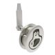 SOUTHCO Compression Latch, Large Size, Key Locking, 18.5 - 29mm (.073 - 1.14 in) Door thickness, 47 - 61mm (1.85 - 2.40 in) Grip, 316 Stainless Steel, Electropolished [M1-25-93-68]