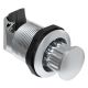 SOUTHCO Push-to-Close Latch, No Restriction, Plastic, Chrome Plated, Chrome [M1-2A-13-1]