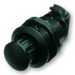 SOUTHCO Push-to-Close Latch, No Restriction, Plastic, Natural, Black [M1-2A-13-5]