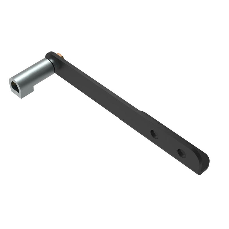 SOUTHCO Multi-Point Compression Latch Actuator, Door Edge Style, Handle Actuated (Type B), Zinc alloy, Black [M3-32]