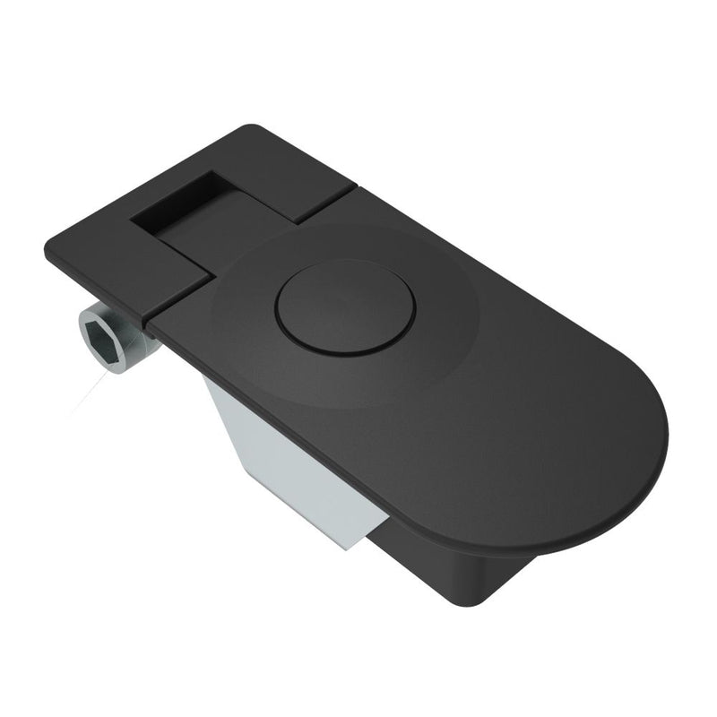 SOUTHCO Multi-Point Compression Latch Actuator, Non-Locking, 0 - 5mm ( 0 - .20 in) Door thickness, Zinc alloy, Powder Coated, Black [M3-90]