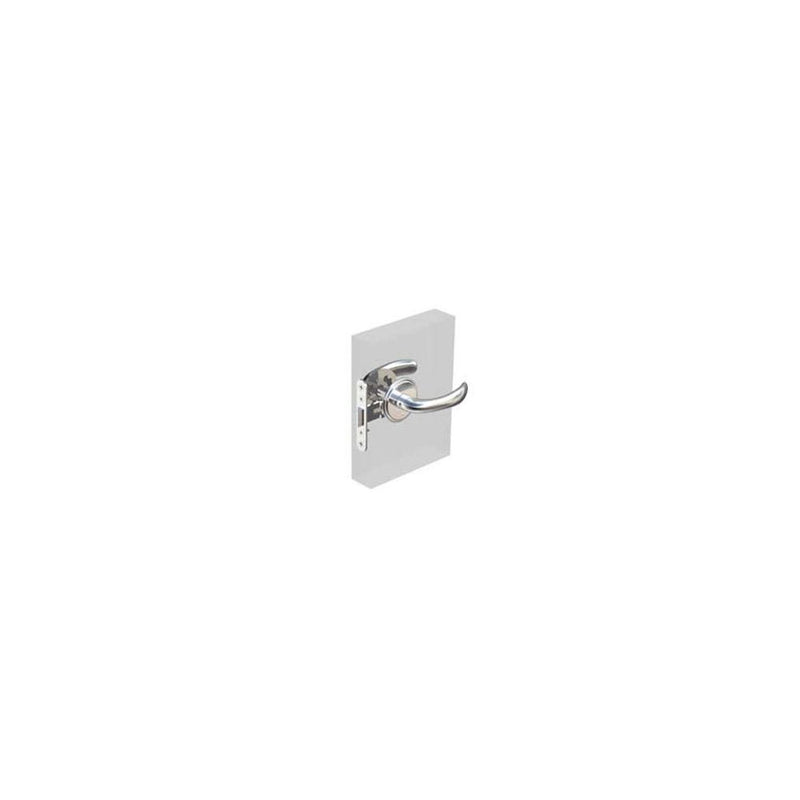 SOUTHCO McCoy Entry Door Latch, Nova Handle without Privacy Knob, Right Hand Out or Left Hand In, 22 - 30mm (.88 - 1.19 in) Door Thickness, Chrome [MA-01-600-01-10]
