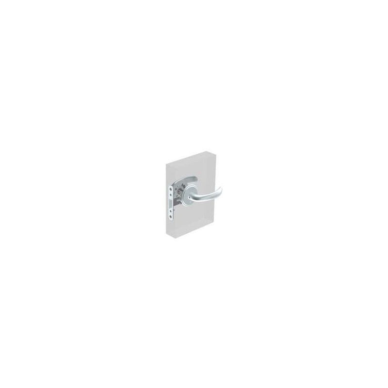 SOUTHCO McCoy Entry Door Latch, Nova Handle with Privacy Knob, Right Hand Out, 28 - 37mm (1.13 - 1.50 in) Door Thickness, Satin Chrome [MA-01-221-01-20]