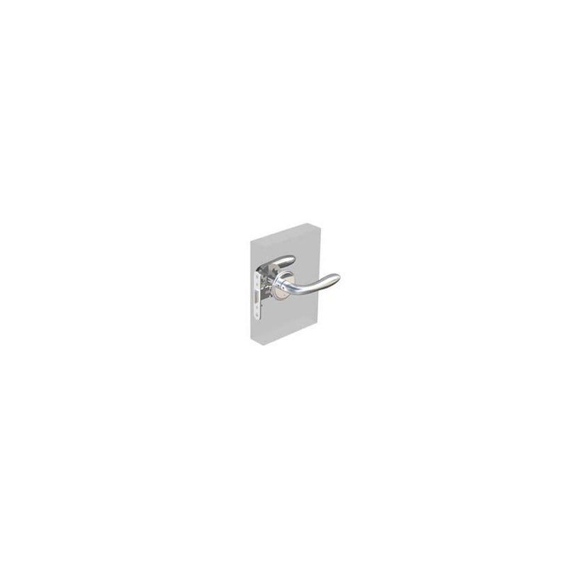 SOUTHCO McCoy Entry Door Latch, Portofino Handle with Privacy Knob, Right Hand In, 28 - 37mm (1.13 - 1.50 in) Door Thickness, Chrome [MA-01-321-02-10]