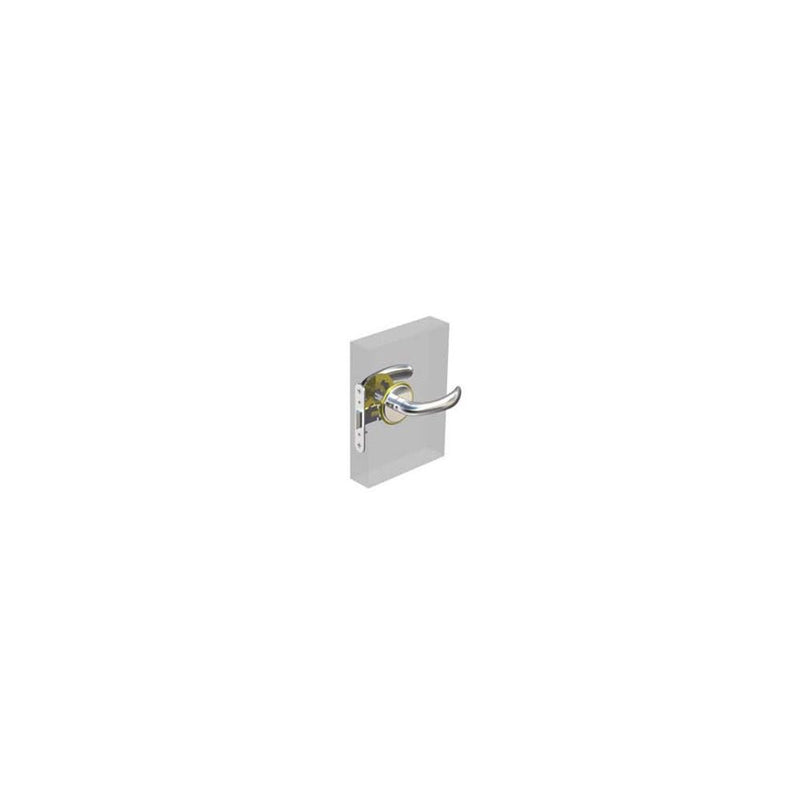 SOUTHCO McCoy Entry Door Latch, Nova Handle without Privacy Knob, Right Hand In or Left Hand Out, 22 - 30mm (.88 - 1.19 in) Door Thickness, Chrome with Diamond Brass Accent [MA-01-700-01-14]