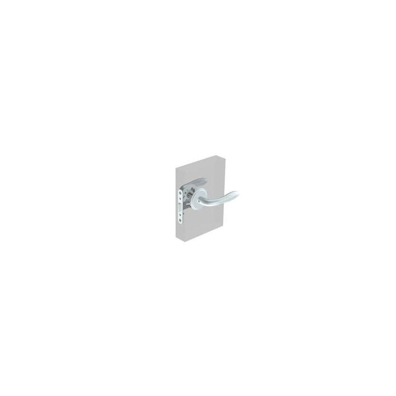 SOUTHCO McCoy Entry Door Latch, Portofino Handle without Privacy Knob, Right Hand Out or Left Hand In, 28 - 37mm (1.13 - 1.50 in) Door Thickness, Satin Chrome [MA-01-601-02-20]